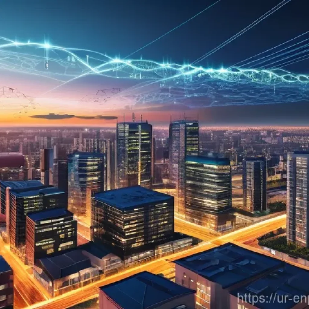 에너지 배분 최적화를 위한 클라우드 솔루션 - **Prompt 1: Modern Cloud-Powered Smart City Grid**
    "A vibrant, high-angle view of a bustling, mo...