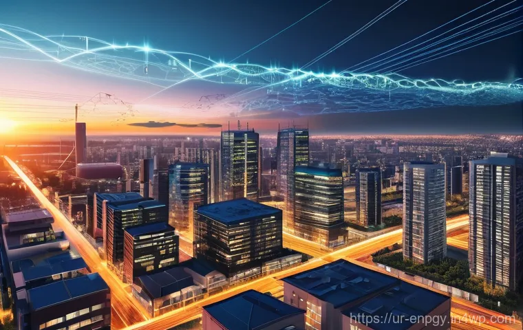 에너지 배분 최적화를 위한 클라우드 솔루션 - **Prompt 1: Modern Cloud-Powered Smart City Grid**
    "A vibrant, high-angle view of a bustling, mo...