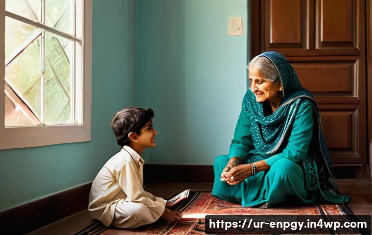 에너지 배분 최적화의 사례 연구 - **Prompt:** "A heartwarming scene inside a modern Pakistani home, blending tradition with smart ener...