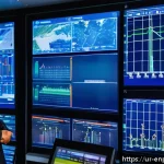 Home 18 전력 사용량 예측을 통한 배분 전략 - A modern smart grid control room in Pakistan, featuring diverse engineers in traditional shalwar kam...
